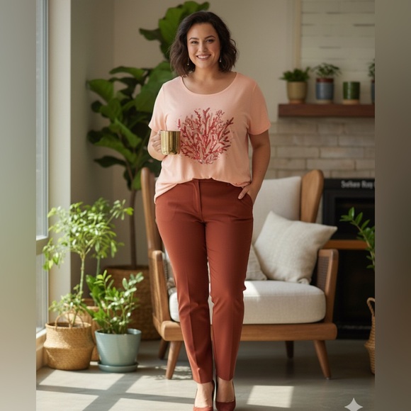 Catherine Coral Reef Short Sleeve Top - Picture 11 of 11